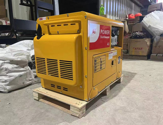 50HZ Rated 4.5kW Portable Diesel Generator Silent Type Air Cooled