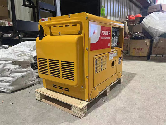 50HZ Rated 4.5kW Portable Diesel Generator Silent Type Air Cooled