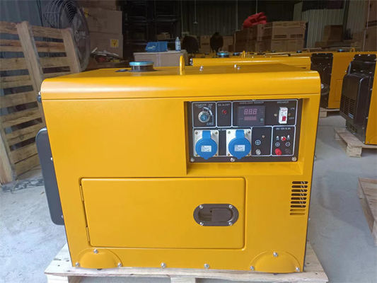 50HZ Rated 4.5kW Portable Diesel Generator Silent Type Air Cooled