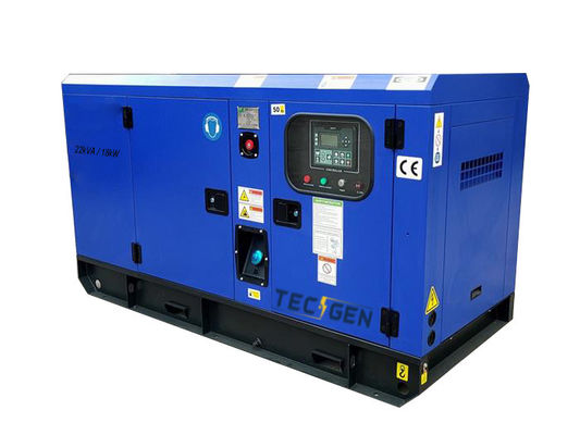 Silent Enclosed Power Generator Set 22kva / 18kw Standby Output For Emergency Power Supply