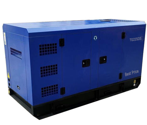 Silent Enclosed Power Generator Set 22kva / 18kw Standby Output For Emergency Power Supply
