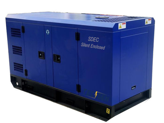 Silent Enclosed Power Generator Set 22kva / 18kw Standby Output For Emergency Power Supply