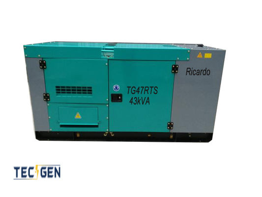 43kVA Weifang ricardo diesel generators with soundproof enclosed for home use