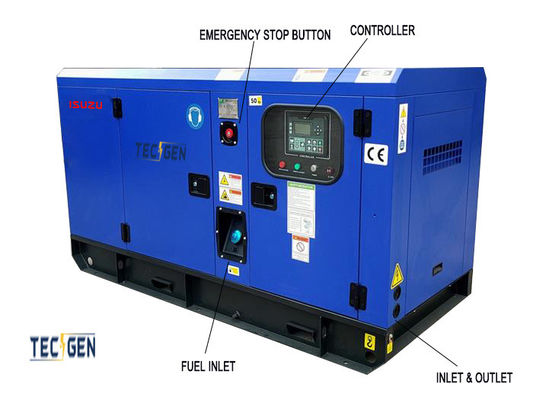 28kVA Isuzu Silent Diesel Generator Standby 22kW Isuzu Generator For Emergency Power