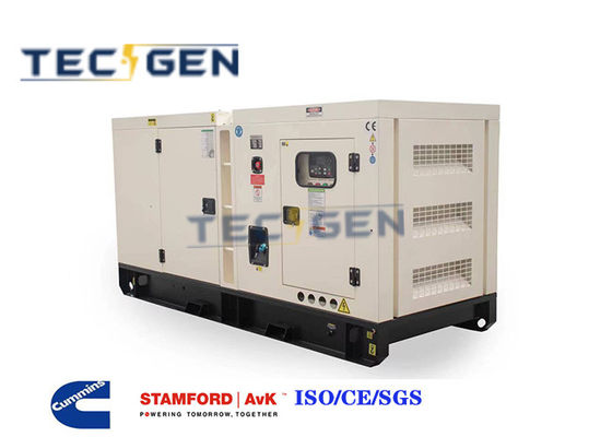 60Hz Cummins Diesel Powered Generator 40kW Silent Diesel Genset With Soundfproof Canopy