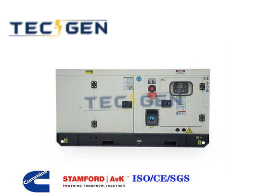 60Hz Cummins Diesel Powered Generator 40kW Silent Diesel Genset With Soundfproof Canopy