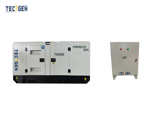 50Hz diesel Engine generators 31kVA SDEC generator with 63A ATS wall mounted ats box