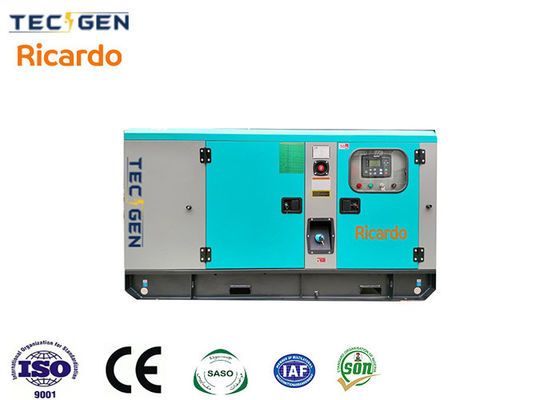 Rain Proof 38kVA Ricardo engine genset soundproof generator set for backup power
