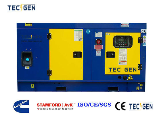 35kW Diesel Engine Genset Silent Cummins Generator With Super Silent Canopy For Bank Power Use