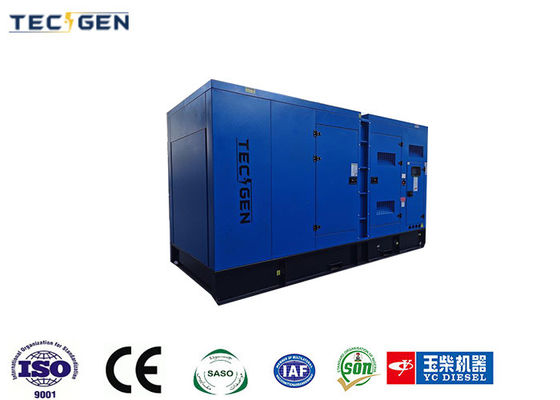 Soundproof 688kVA Genset Yuchai Generator Set With 1000a Circuit Breaker For Industrial Use
