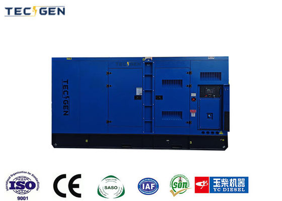 Soundproof 688kVA Genset Yuchai Generator Set With 1000a Circuit Breaker For Industrial Use