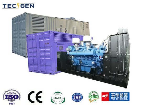 Container silent 1000kW genset Yuchai diesel generators with 6 Cylinder V type diesel engine